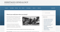 Desktop Screenshot of heritagegenealogy.com.au